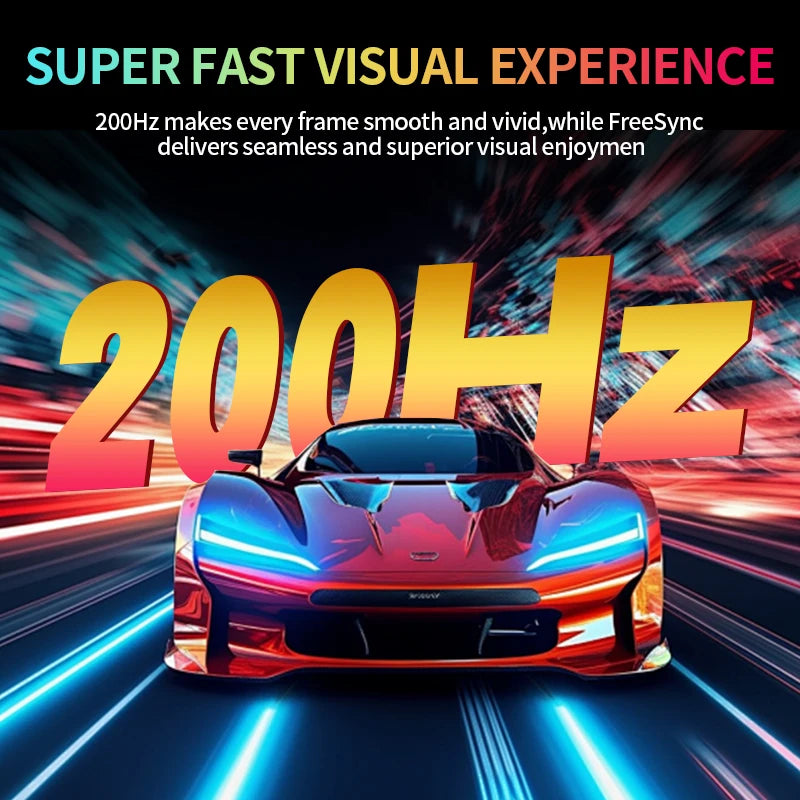 Gawfolk 24.5 Inch Gaming Monitor, 200hz PC Monitor FHD 1080P Frameless Computer Monitors, VA, sRGB 100%, DisplayPort, HDTV, Eye