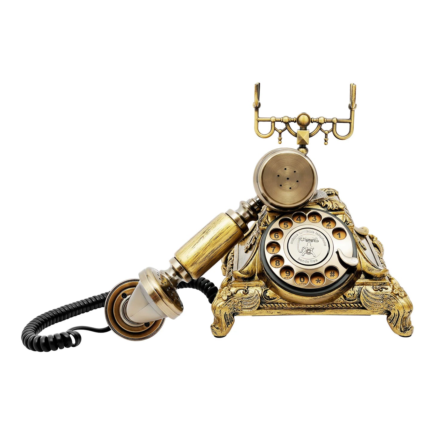 Retro Rotary Landline Phone,Vintage Turntable Telephone,Antique European Style Telephone,Old Fashioned Dial Phone