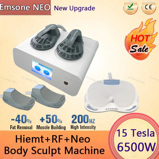 Upgrade Emsone NEO Body Sculpt RF Machine EMS Muscle Stimulators 15 Tesla 6500W Body Slim Weight Lose Hiemt Beauty Device