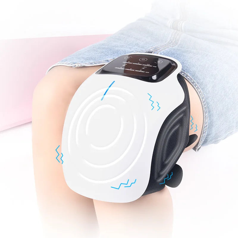 A Set Electric Infrared Heating Massage Knee Pad Wireless Heated Knee Massager Vibration Massage Rehabilitation Leg Pain Relief