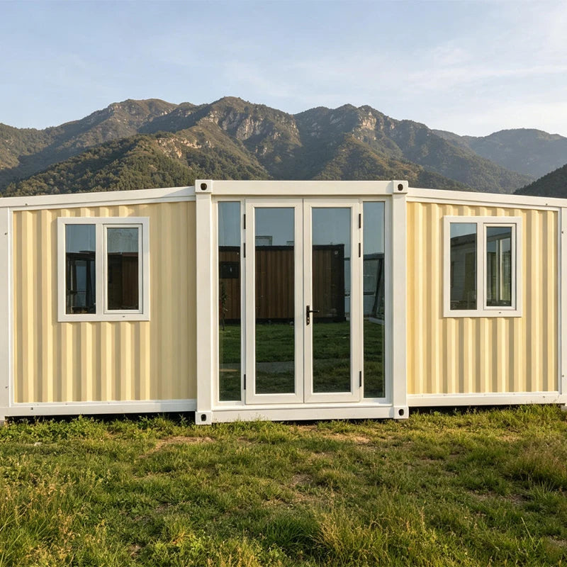 Space Saving Foldable Container House With Excellent Mobility and Stacking Capability Perfect for Pop up Stores
