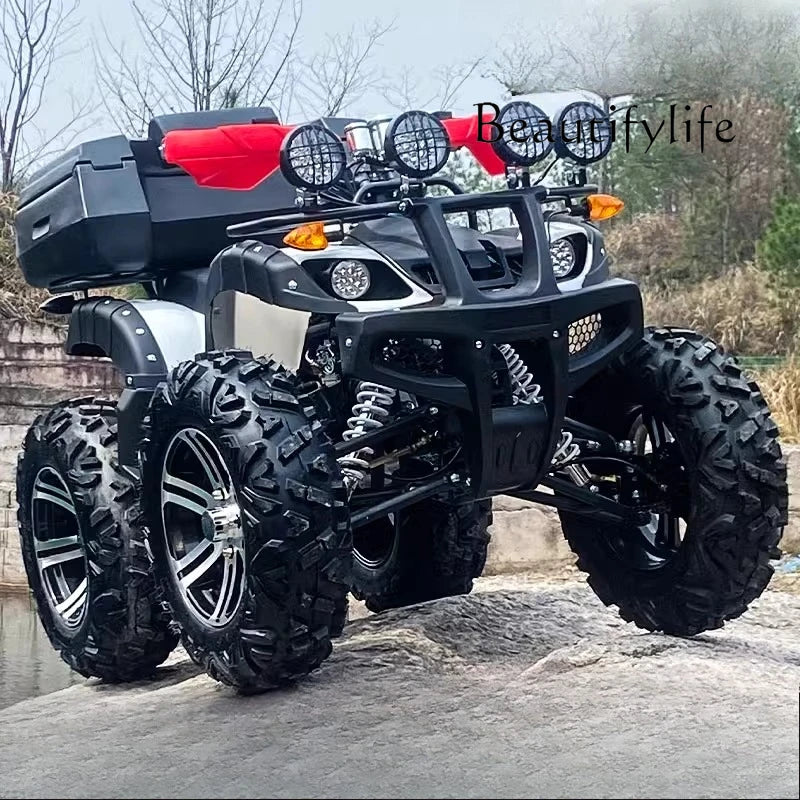 ATV four-wheel off-road four-wheel drive big bull all-terrain mountain electric snowmobile