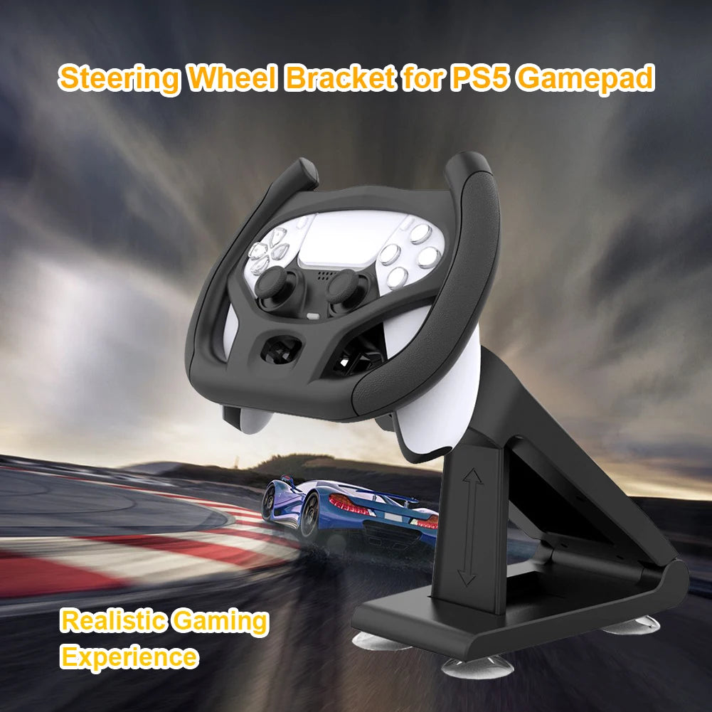 Professional Gaming Steering Wheel for PS5 Car Racing Games Handle with Bracket