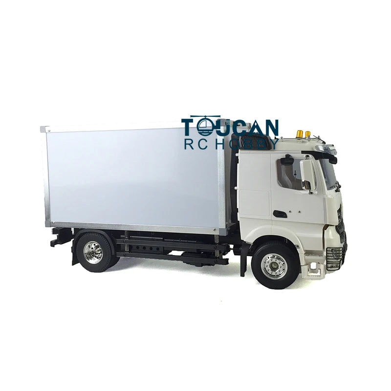 US Stock 1/14 Toucan RC Hobby RC 2Axles Delivery Truck KIT Low-roof Container DIY Tractor Model Toys W/Motor TH01070
