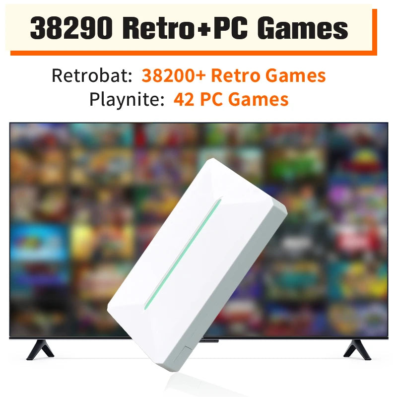 Retro Gaming External Hard Disk For PC Retrobat + Playnite 500GB Emulation Drive With 38000 Games For PS3/PS2/Switch/WIIU/N64