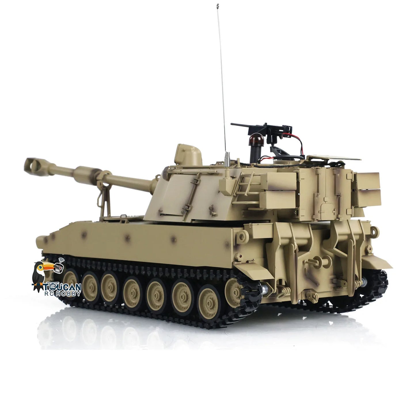 US Stock Tongde 1/16 M109A2 RC Howitzer RTR Self-Propelled Tank with Infrared BB Barrel Recoil Toy Model TH24239