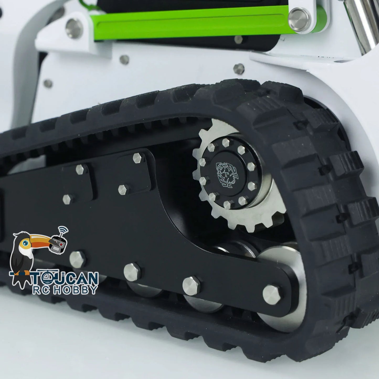 US Stock LESU 1/14 Aoue LT5 RC Hydraulic Loader Skid-Steer RTR Radio Light Sound Tracked Car Trucks Model Gift Toys THZH1353