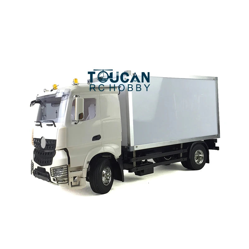 US Stock 1/14 Toucan RC Hobby RC 2Axles Delivery Truck KIT Low-roof Container DIY Tractor Model Toys W/Motor TH01070