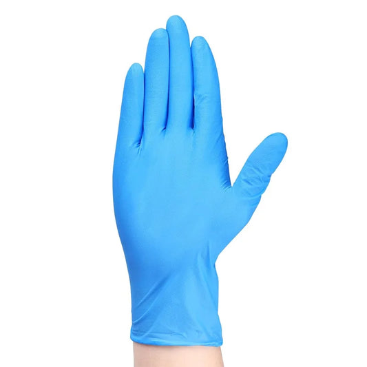 100 Pcs,Disposable Nitrile Gloves - Nitrile Material, High Elasticity, Not Easy to Break, Thickened & Non-Allergenic