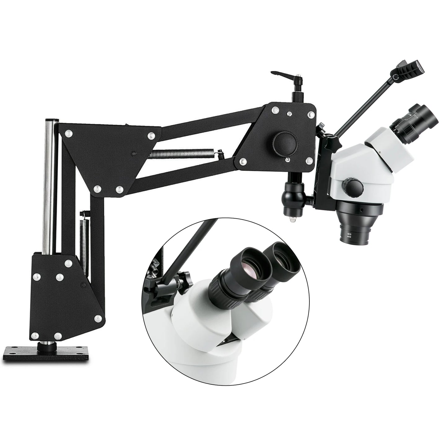 SucceBuy Micro Inlaid Mirror Multi-directional Micro-setting Microscope Jewelry Tools 0.7X-4.5X Super Clear Microscope Magnifier
