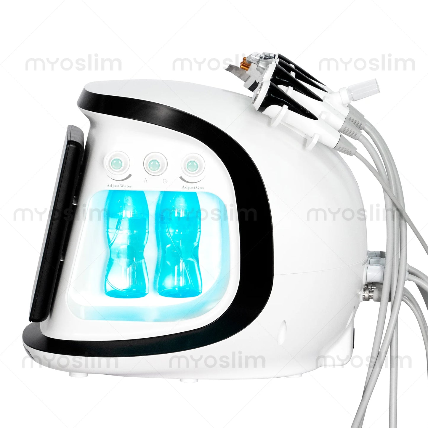 Professional Intelligent Ice Blue Facial Skin Analysis Ultrasonic Rejuvenation And Grinding High Pressure Oxygen Facial Machinea