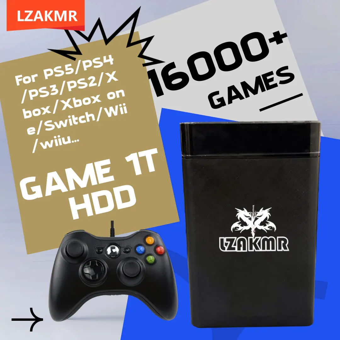 1TB Internal Hard Drive Disk For PS5/PS4/PS3/WII/SWITCH/WIIU/XBOX  7mm Height Thickness SATA 3 128M 6.0Gb/s 5400 RPM