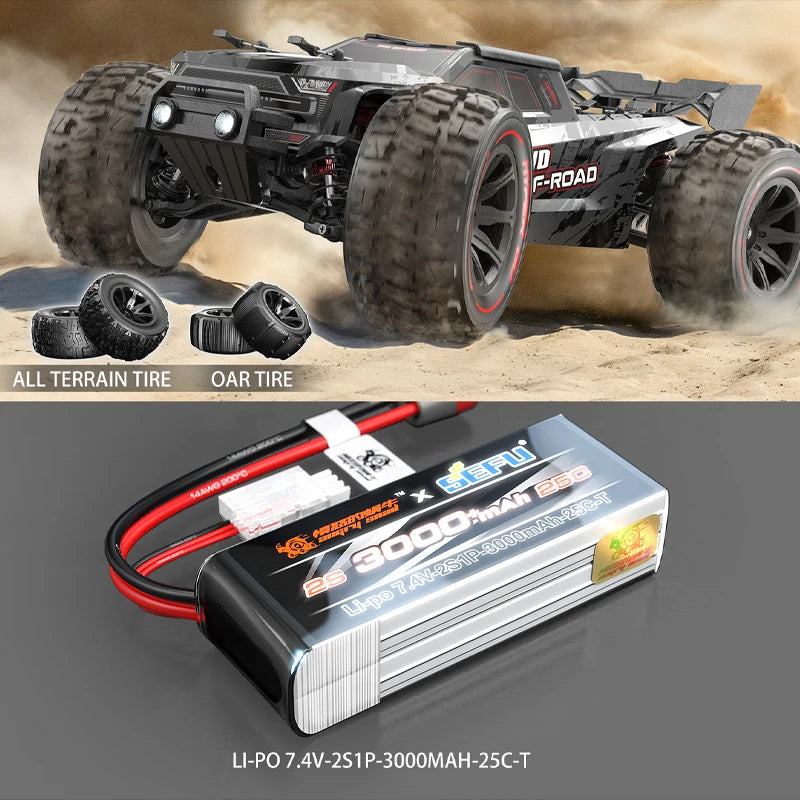 75km/h Brushless Hyper Go MJX 14209 1/14 RC Car 2.4G Remote Control 4WD Off-road Racing RC Truck Electric Hobby Toy
