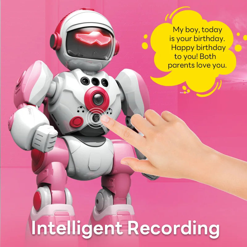 RC Robot Remote Control Toy Robot Intelligent Voice Dance Command Touch Robot Light Music Children Electric Toy Birthday Gifts