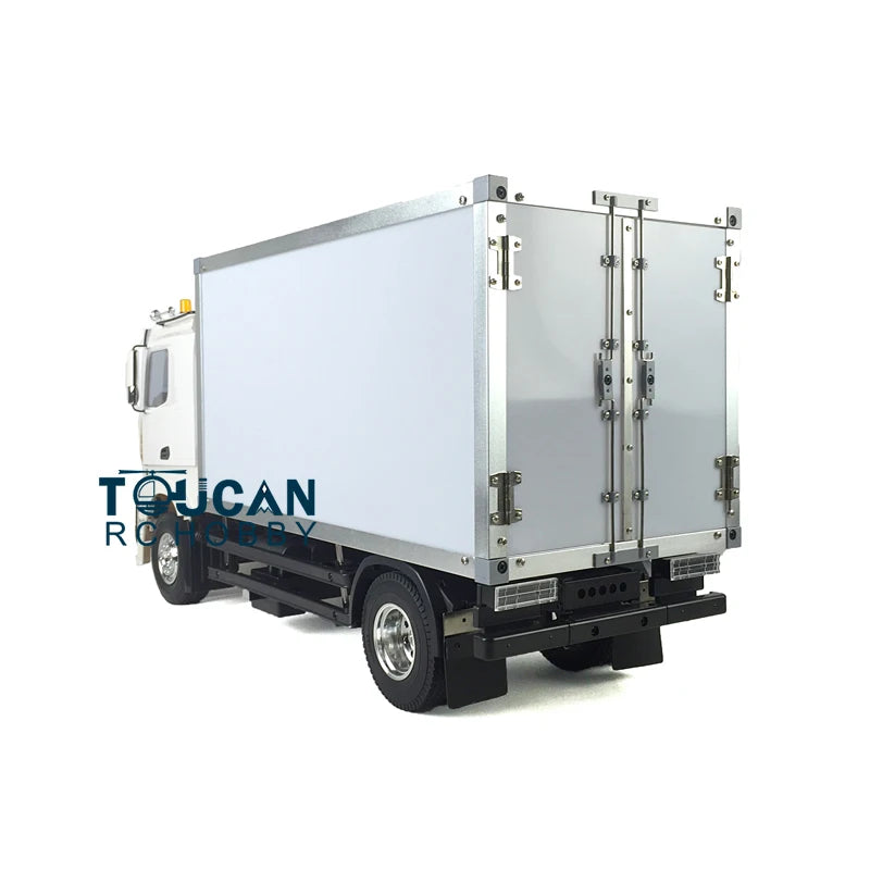 US Stock 1/14 Toucan RC Hobby RC 2Axles Delivery Truck KIT Low-roof Container DIY Tractor Model Toys W/Motor TH01070