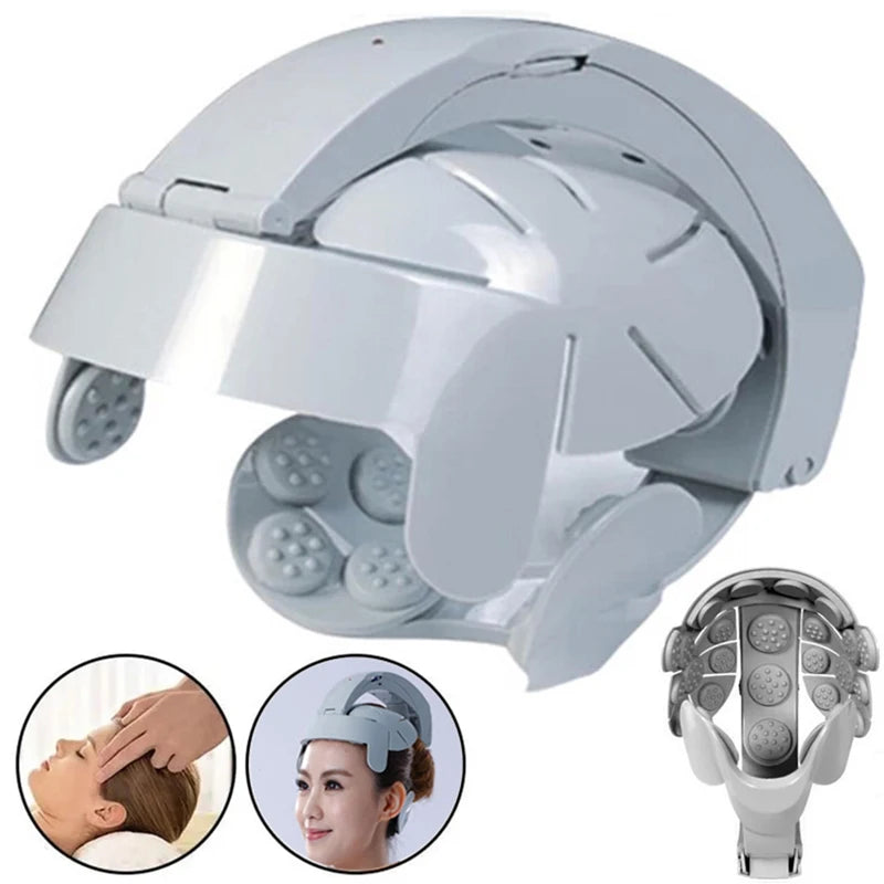Electric Head Massage Relief Improve Sleep Vibration Relaxation Health Care Device Relax Easy Acupuncture Point Brain Massager