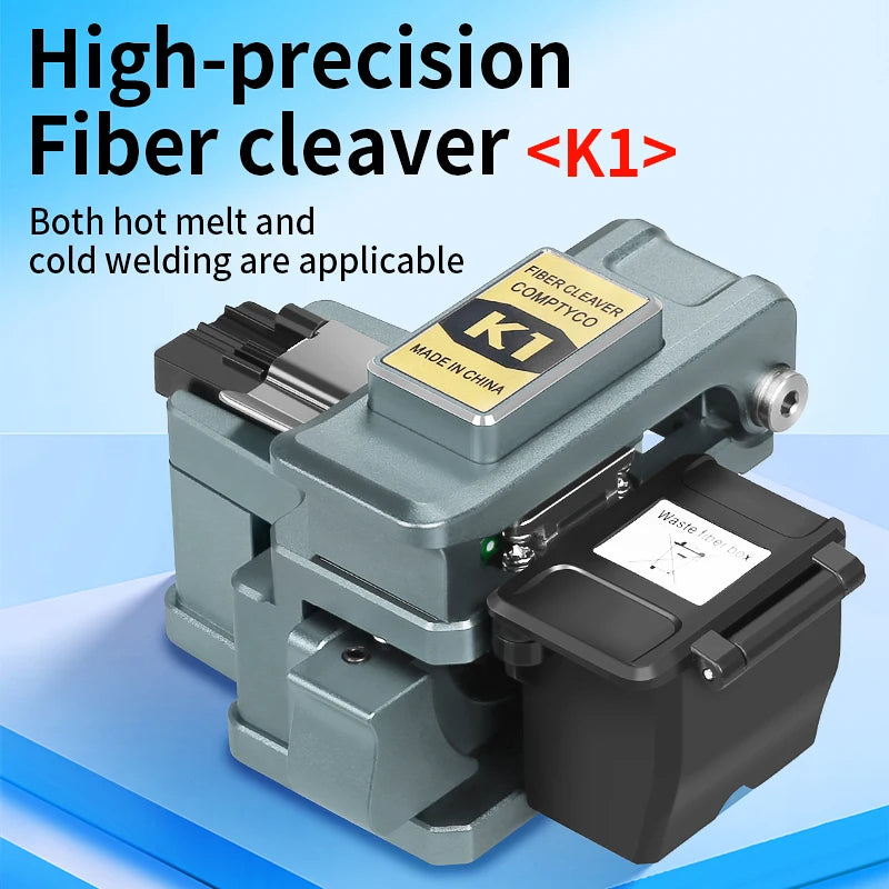 K1 High-precision Fiber Cleaver Optical Fiber Fusion Splicer Cutting Knife FTTH Fiber Optic Cutter Tool 24 Sided Blade