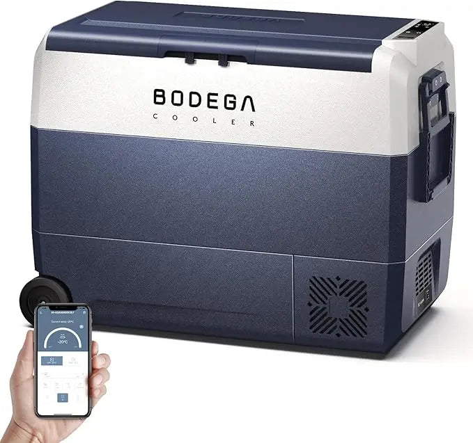 COOLER 12 Volt Car Refrigerator,64 Quart Portable Car Freezer Fridge Bluetooth Control,(60L) -4℉-68℉ Electric Cooler 12/24V DC a