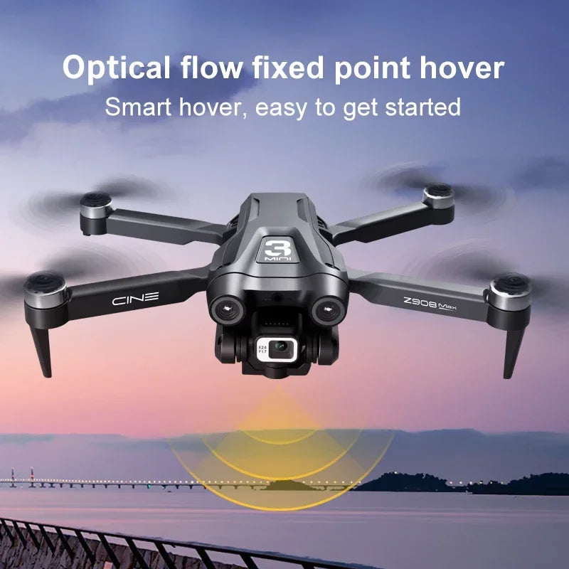 Lates Z908Pro Max Drone 4K Professional WIFI FPV Dron Obstacle Avoidance Brushless Four-Axis Folding RC Quadcopter Toys Z908 Pro