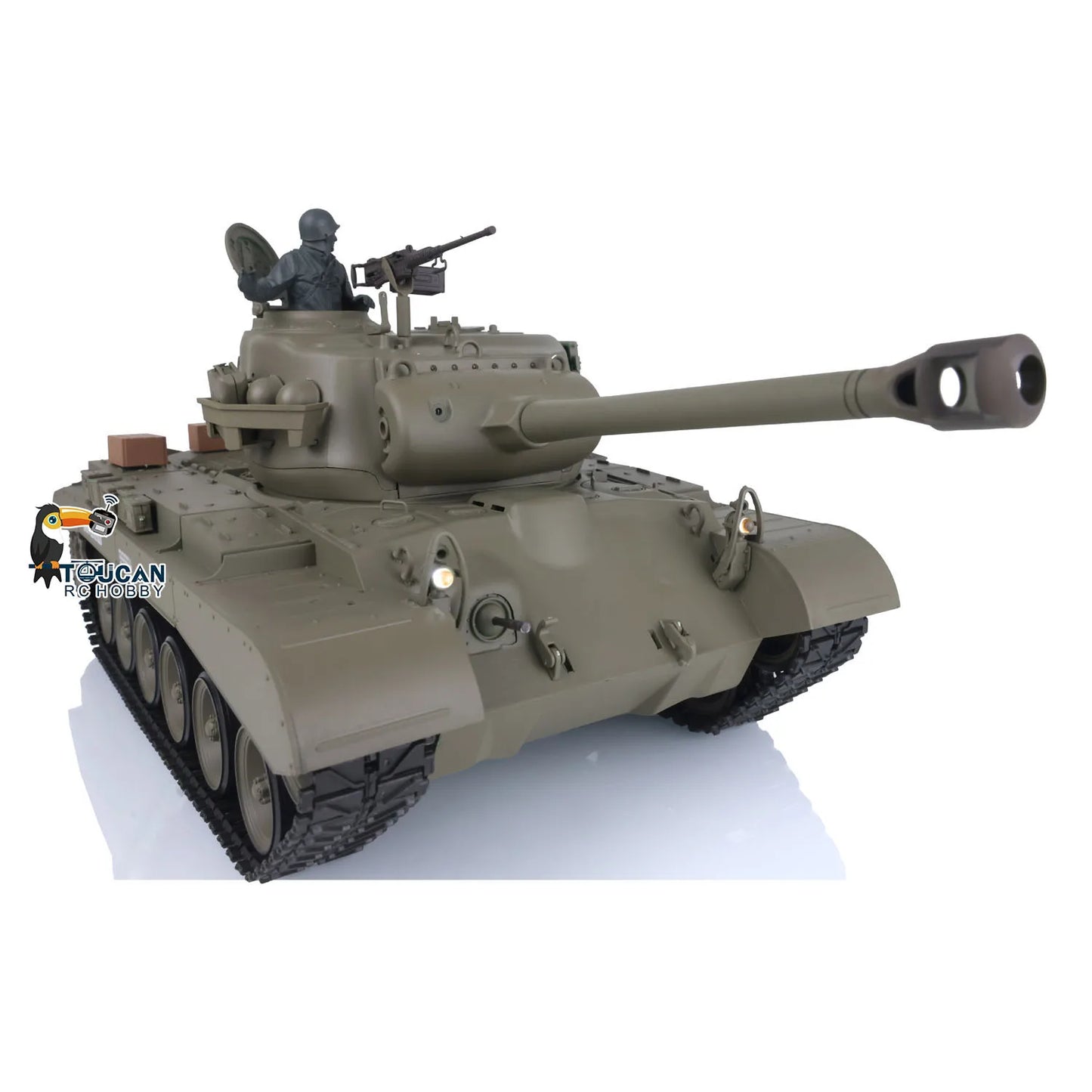 2.4Ghz Powerful RC Tank Model Henglong 1/16 M26 Pershing 7.0 Plastic RTR 3838 High Speed Combat Style Toy TH17301-SMT7