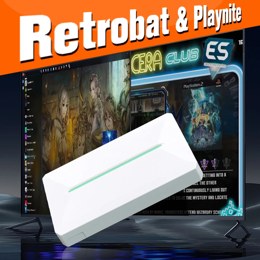Retro Gaming External Hard Disk For PC Retrobat + Playnite 500GB Emulation Drive With 38000 Games For PS3/PS2/Switch/WIIU/N64
