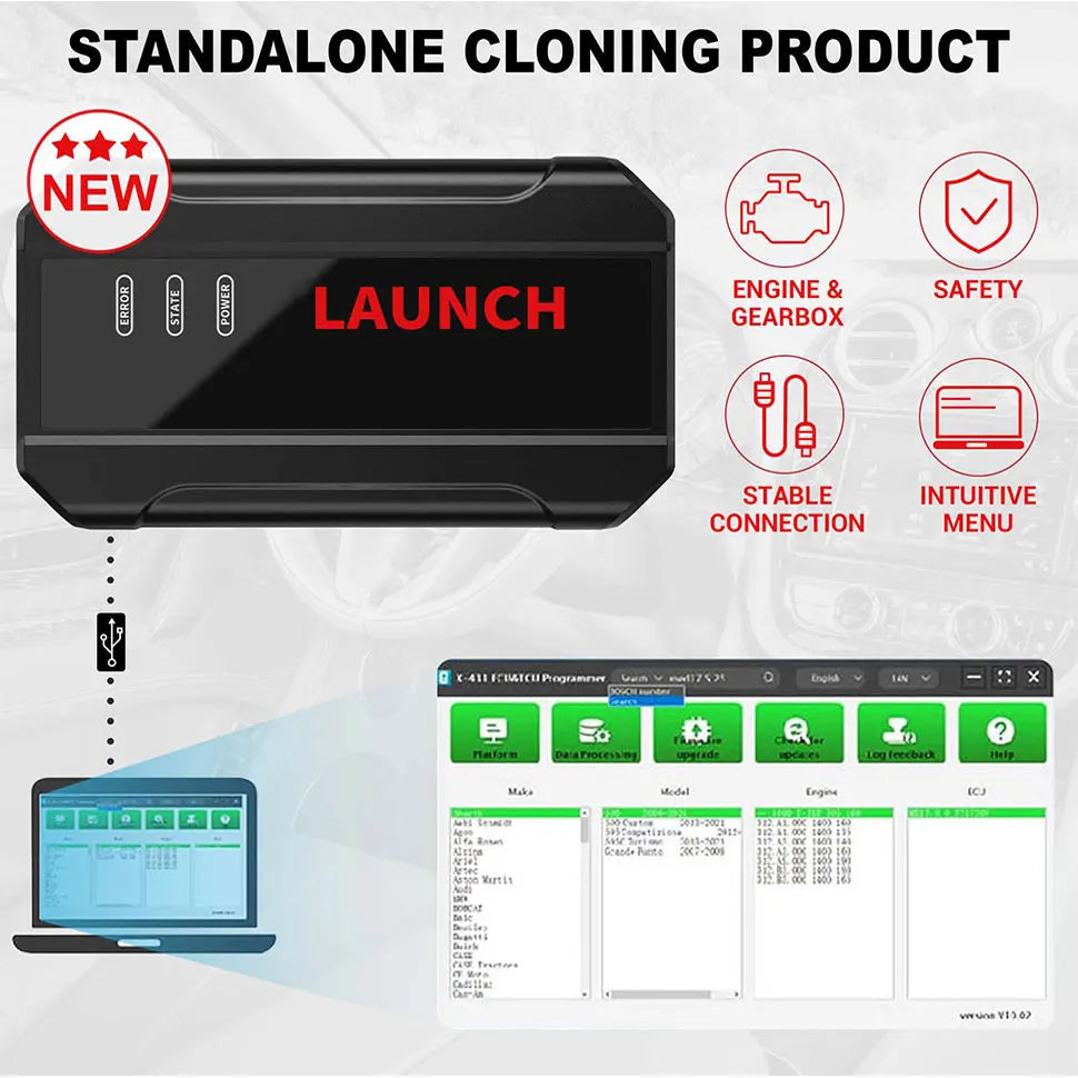 2025 Launch X431 ECU & TCU Programmer Support ECU Read and Write Standalone PC Version