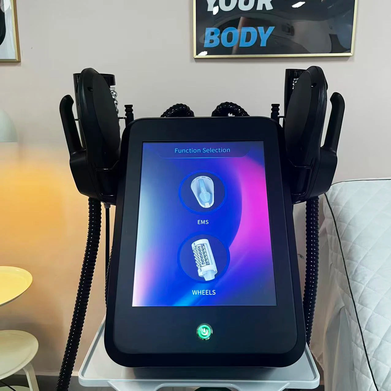 6500W MYOslim Sculpt Machine 200HZ Sculpting Roller Therapy Electromagnetic Shaping Slimming Muscle Stimulation Weight Loss