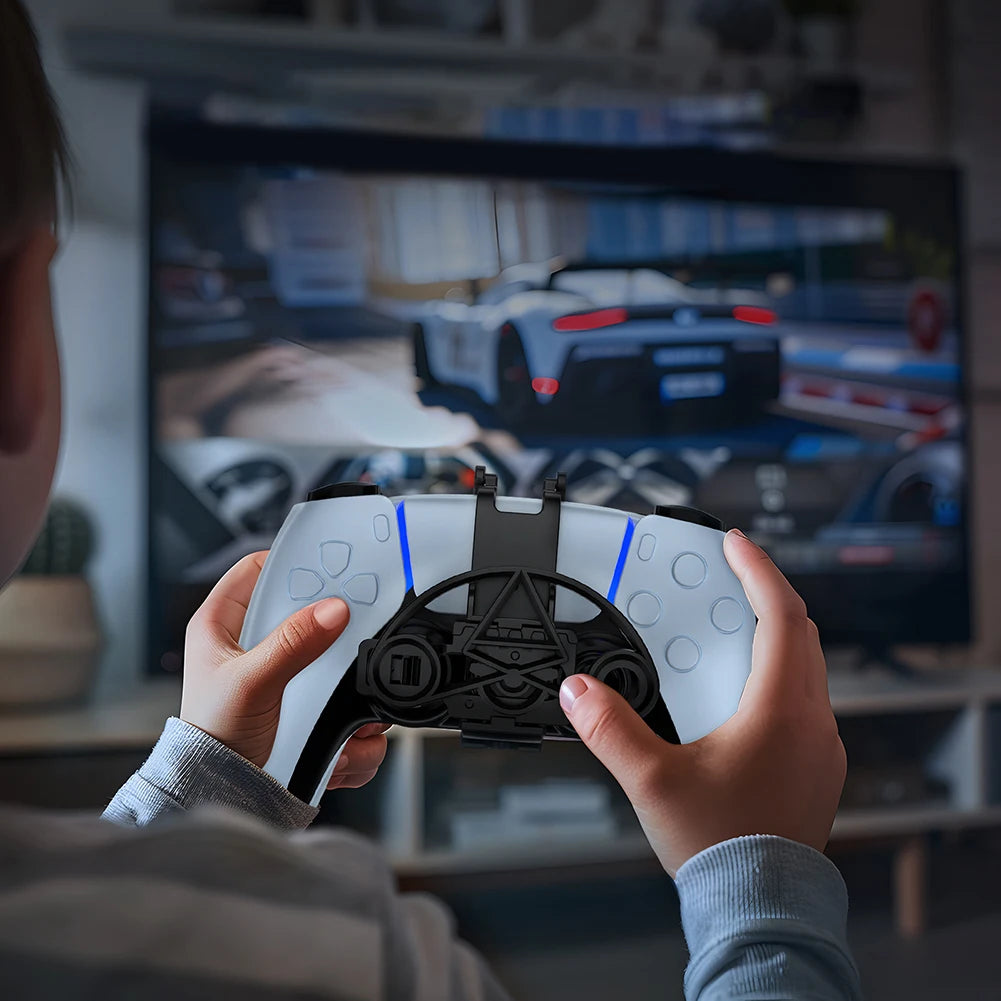 Mini Racing Wheel for Sony PS5 Game Controller 3D Printing Game Console Steering Wheel Handle Auxiliary Replacement Accessories