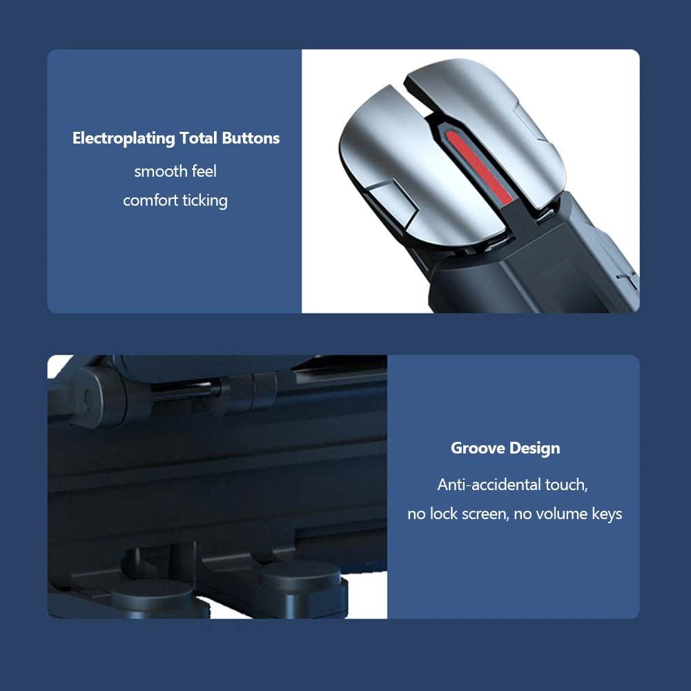 For PUBG Game Controller 6 Fingers Mobile Game Trigger Set Gamepad Joystick  Aim Shooting L1 R1 for Iphone HUAWEI SAMSUNG XIAOMI