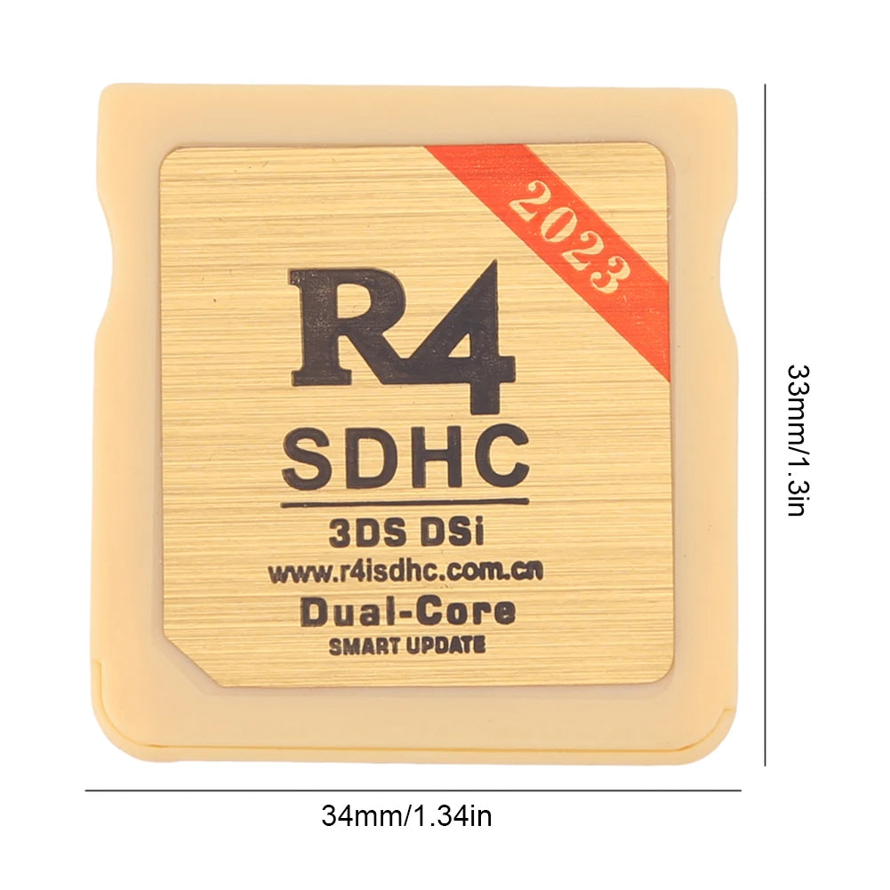 Secure Burning Card Gold White for R4 SDHC Digital Memory Card Portable Flashcard Video Game Card for Nintendo 3DS