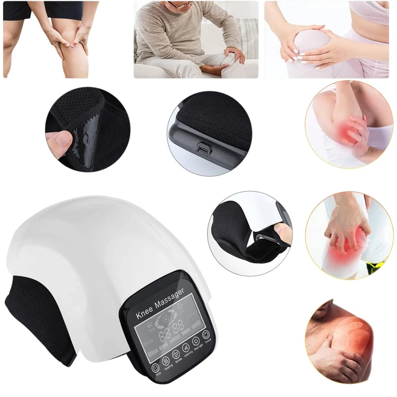 Smart Air Pressure Knee Plate Wireless Traffic Light Knee Massager Compression Airbag Leg Muscle Massage Smart Massager