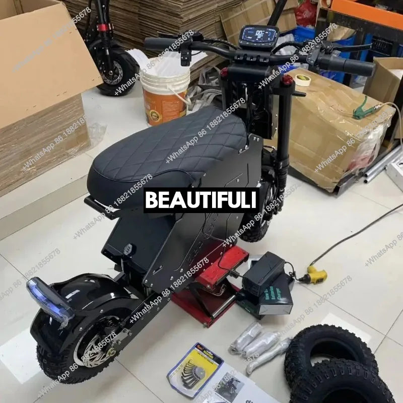 Seated Electric Scooters Off-Road 72V 60V 52V 10000W 15000W 7000W 5000W Dual Motor Electric Bike Adult