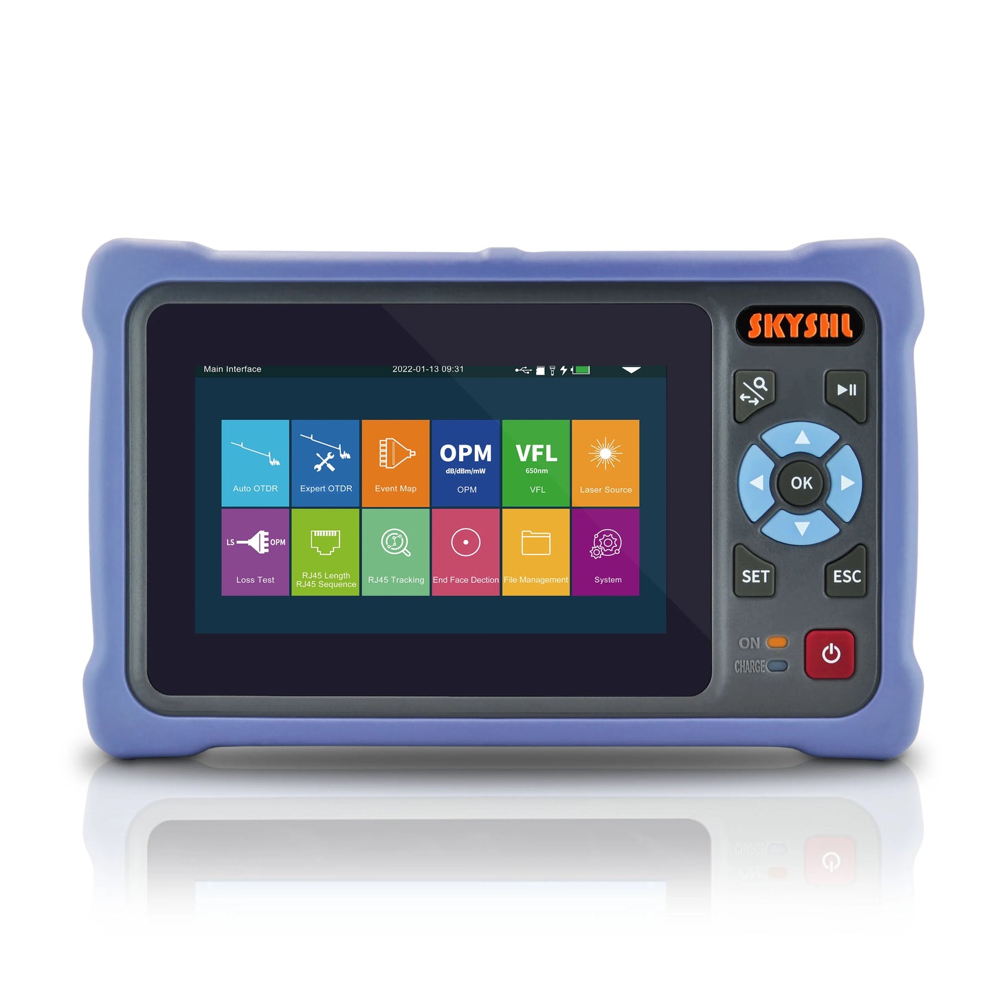 1310nm/26dB+1550nm/24dB SM Fiber OTDR Tester (Built-in OPM+OLS+VFL+Event Map)  Compatible with SC+FC+ST+LC/UPC&APC Connector