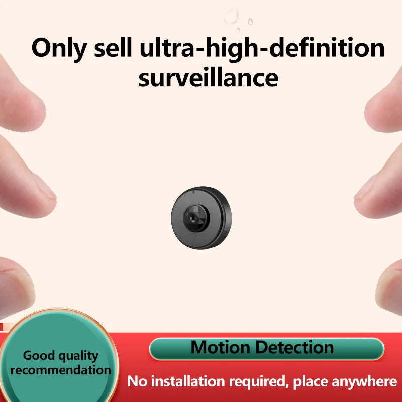 Q Brand Ultra-High Definition Small Camera Wireless Monitor Home Wifi Remote Mobile Phone 360-Degree Panoramic Mini Photography Indoor Home Connected Plug-In-Free Cat Eye Non-Micro Non-Invisible Non-Hidden