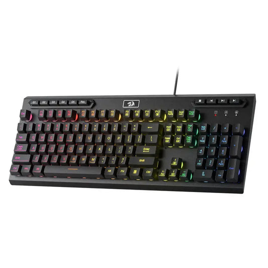 Redragon K513 RGB Membrane Gaming Keyboard, Standard 104 Keys Linear Wired Mechanical-Feel Keyboard