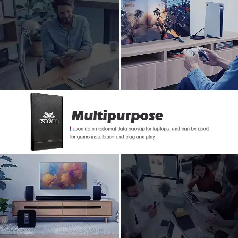 1TB Internal Hard Drive Disk For PS5/PS4/PS3/WII/SWITCH/WIIU/XBOX  7mm Height Thickness SATA 3 128M 6.0Gb/s 5400 RPM