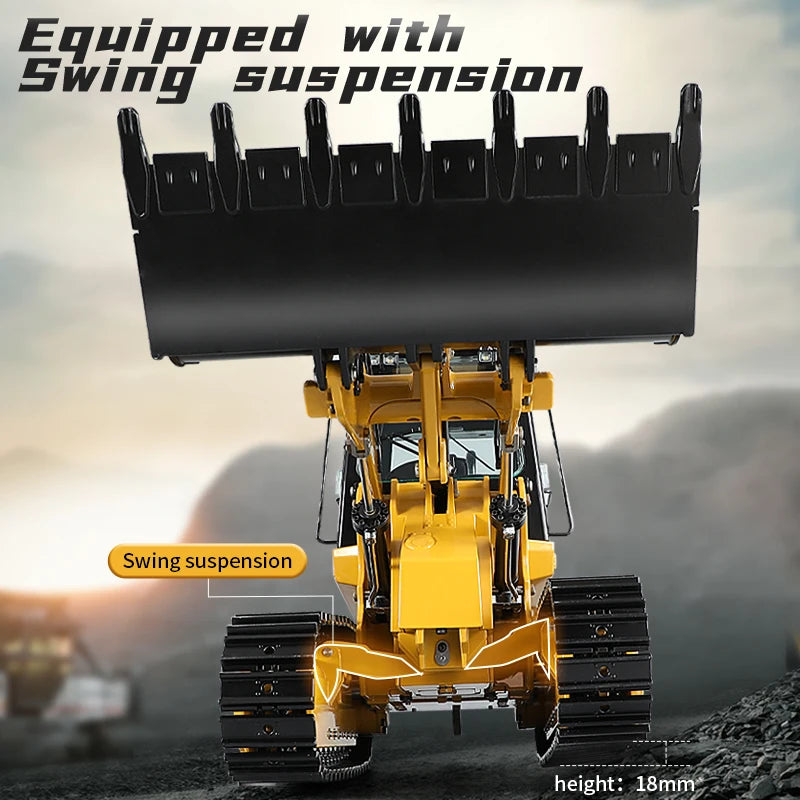 1/16 Kabolite Hydraulic RC Loader K963-100 ST8 Radio 7500 mah Remote Control Construction Vehicle for Kids Adults Toy Fans