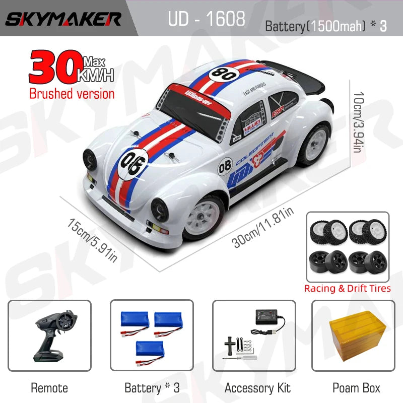 SG1607 SG1605 SG1606 UD1607 UD1608 Pro 1/16 RC Car High Speed 2.4G Brushless 4WD Drift Remote Control Racing Car toys For Boys