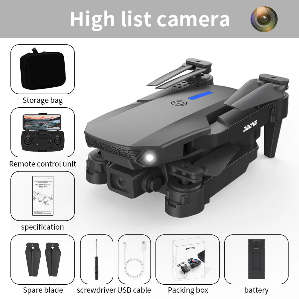 High - Performance Drone for Aerial Imaging, with Real - Time HD Transmission, Adjustable Up - Down Lens, and 100m Remote Contro