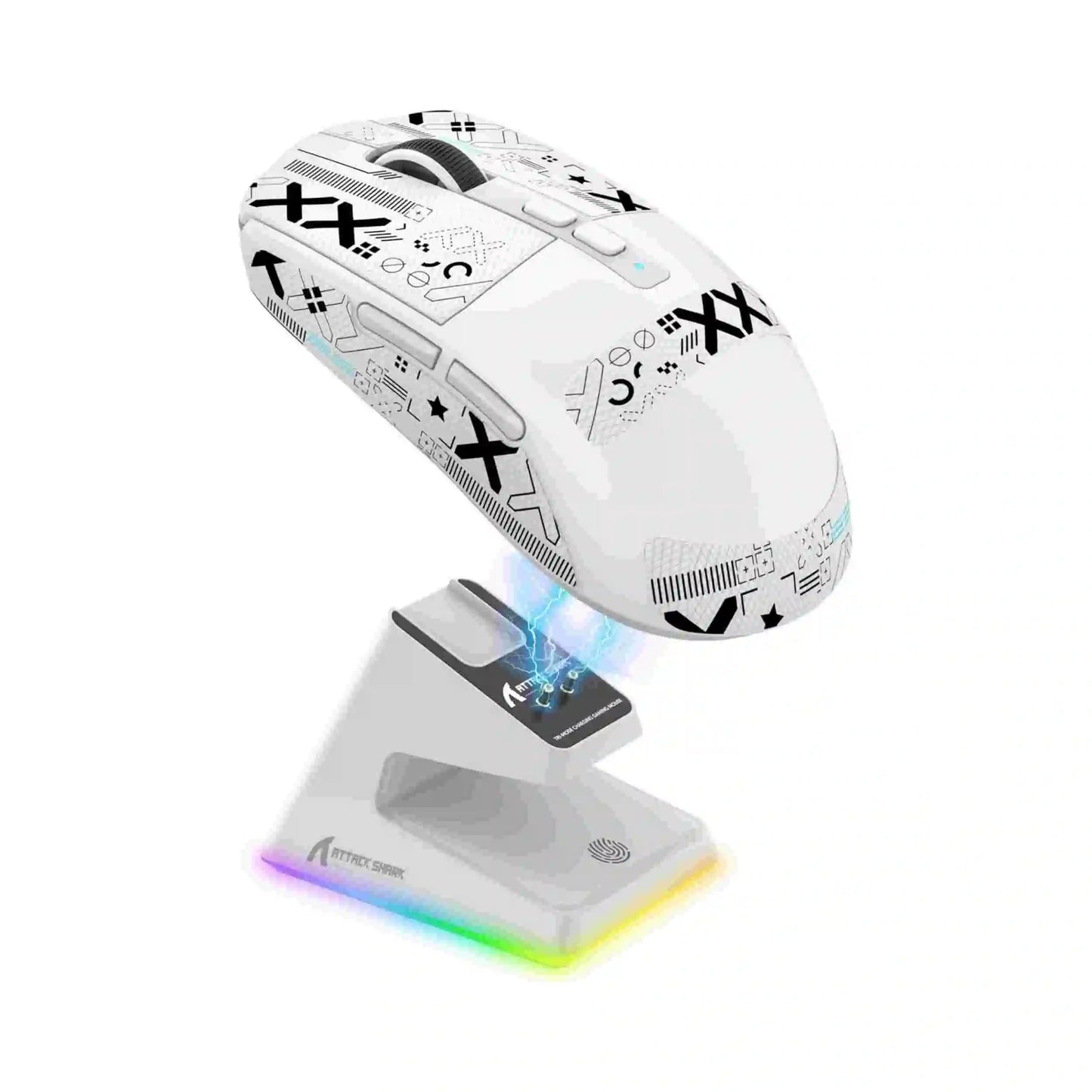 MAMBASNAKE x ATTACK SHARK X6 49g Superlight Wireless Gaming Mouse with Magnetic RGB Charging Base