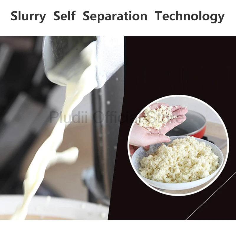 Electric Stainless Steel Commercial Soybean Milk Machine Tofu Making Equipment Soya Bean Slurry Maker Grinding Device Kitchen