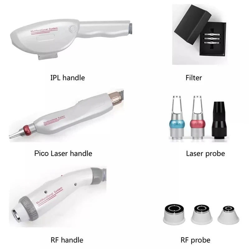 OPT Tattoo Removal Laser 3 in1  Machine Portable  Skin Rejuvenation All Skin Colors Permanent Hair Professional Equipment