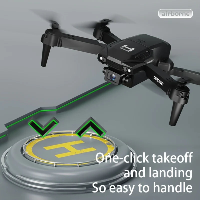 H4 Dual aerial HD camera Foldable drone remote control Smart plane usb charging LED lights quadcopter best birthday gift