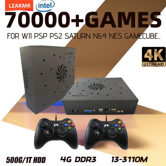 Built-in 70000+ Games Retro X8 Pro Game Console 1T For Wii PS2 PSP Saturn Plug-and-Play On TV Windows 11 Wireless Controller