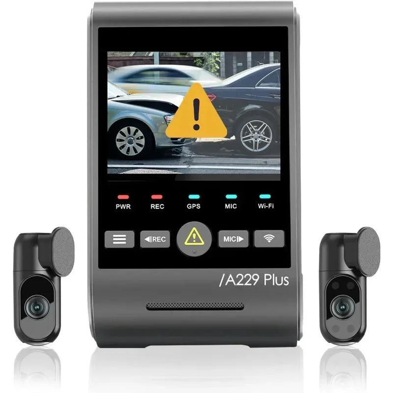 NEW.new A229 Plus Dash Cam Front and Rear, Dual STARVIS 2 Sensors, 2 Channel HDR, 1440P+1440P Voice Control Car Dash Camera.HOME