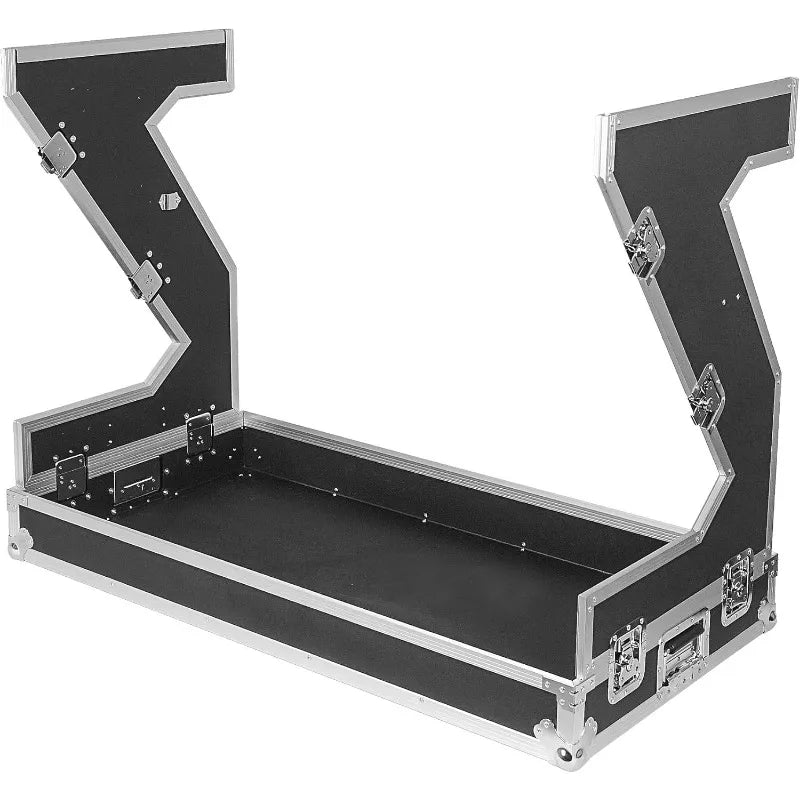 DJ Z-Table Workstation Folding Mobile Flight Case with Wheels and Handles, Durable Plywood (STDJT-Z46W)Musical