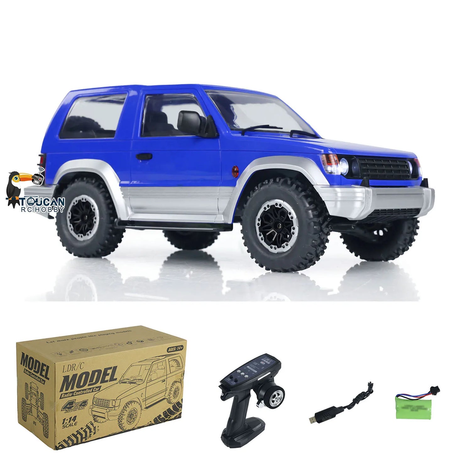LDRC LD1297 1/14 4WD Wireless RC Crawler Car High Traction Off-road Toy Vehicle Adventure Enthusiasts TH24128-SMT7