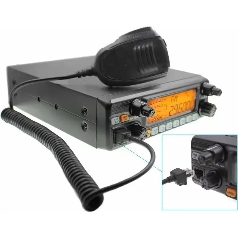 Hot Sellers.AT-5555N II Upgraded 10 Meter Radio High Power AM 60W/ FM 45W/ SSB 60W Mobile Transceiver for Truck.NEW