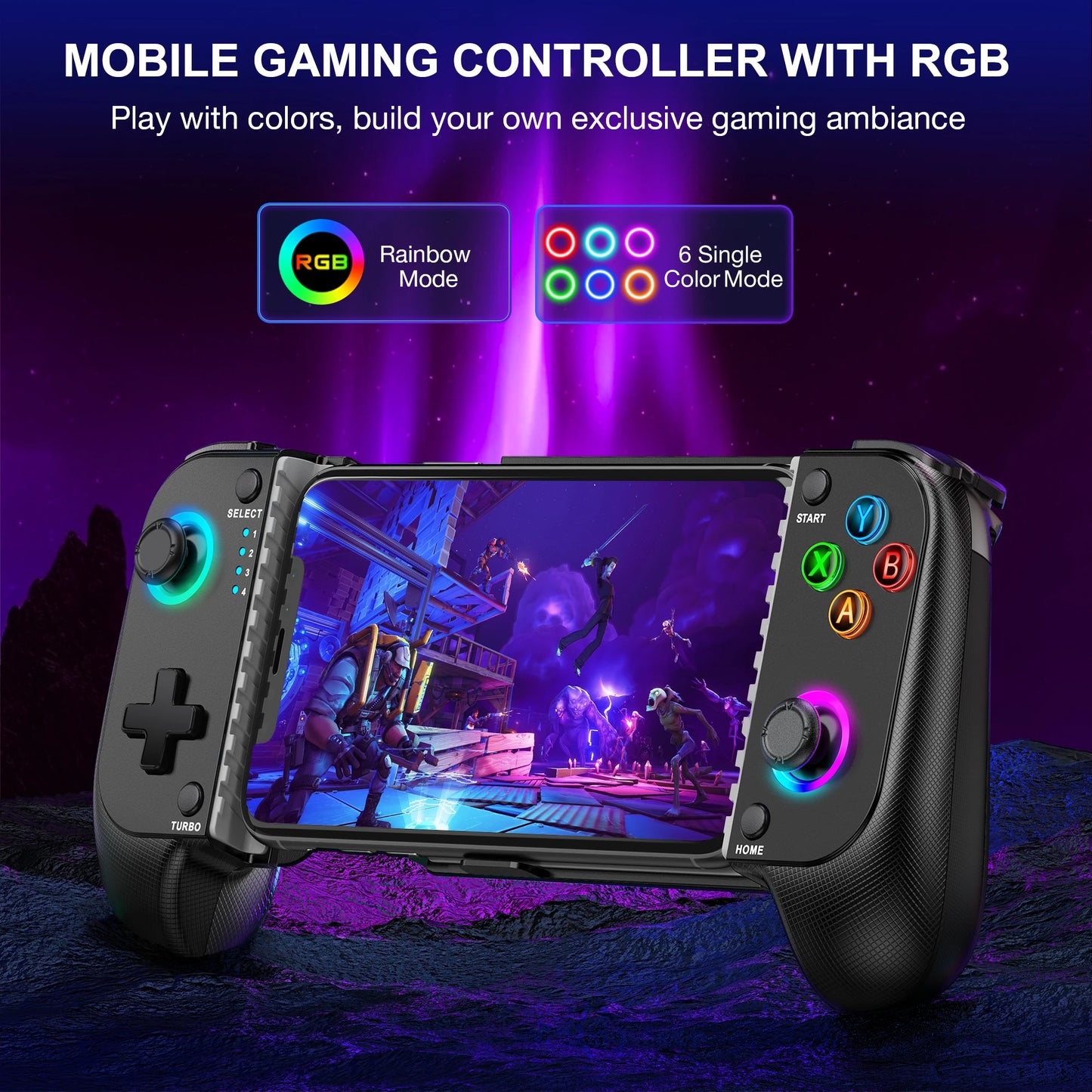 DinoFire MC100 Mobile Phone Gamepad Type C Hall Mechanical Controller for Android Phone iPhone 15/16 Cloud Gaming Xbox Game Pass