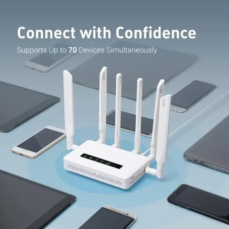 Home GL-X3000 (Spitz AX) Cellular Gateway 5G Router for House & RV, Wi-Fi 6,  Area/Road Trips (Free 10GB SIM Card)
